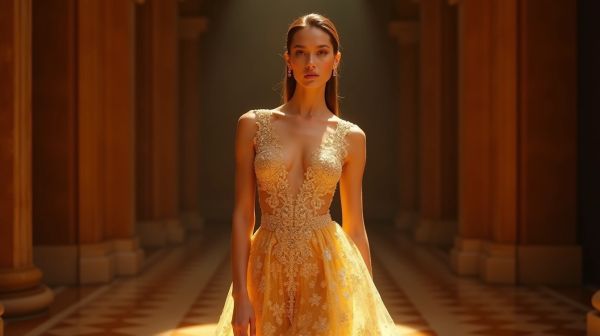 Osez la robe dorée pour briller à chaque occasion